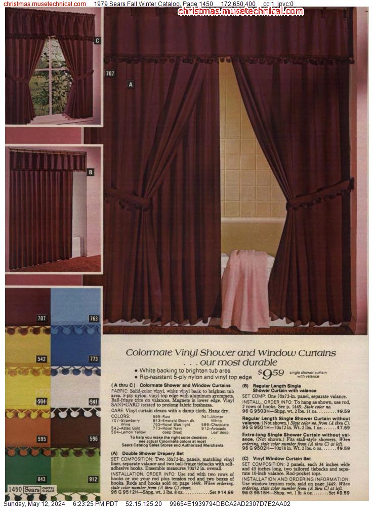 1979 Sears Fall Winter Catalog, Page 1450