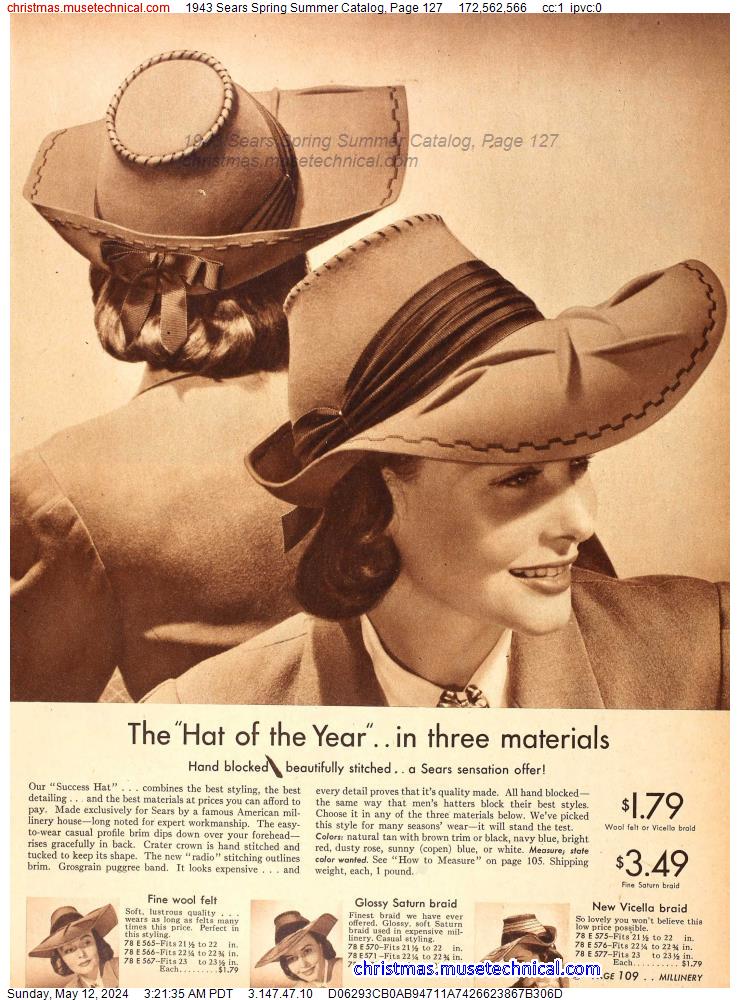 1943 Sears Spring Summer Catalog, Page 127