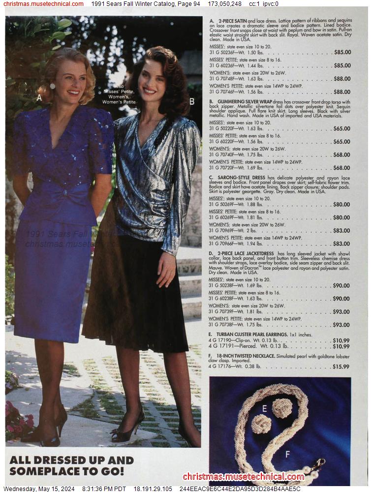 1991 Sears Fall Winter Catalog, Page 94