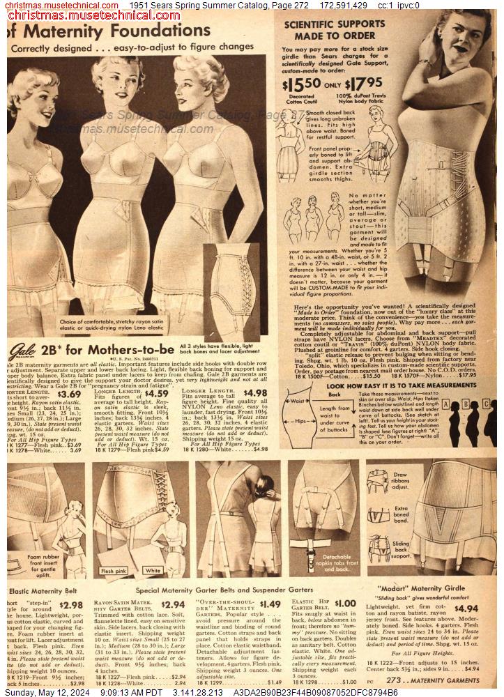 1951 Sears Spring Summer Catalog, Page 272