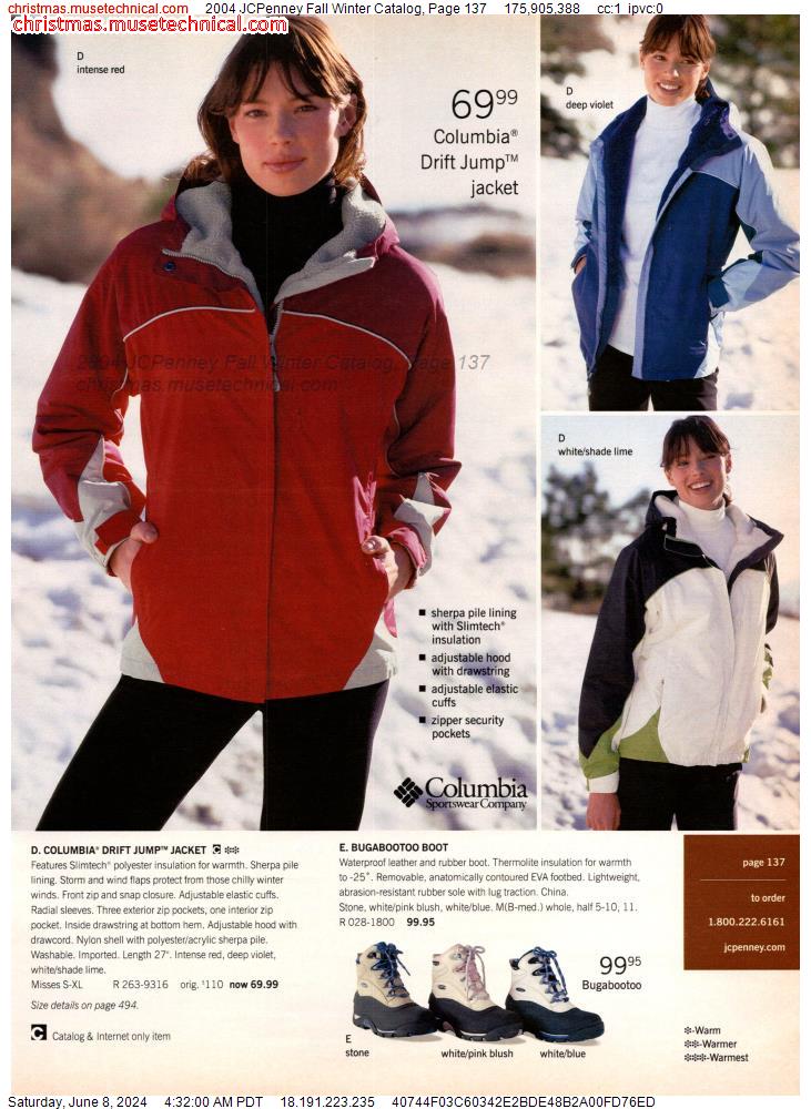 2004 JCPenney Fall Winter Catalog, Page 137