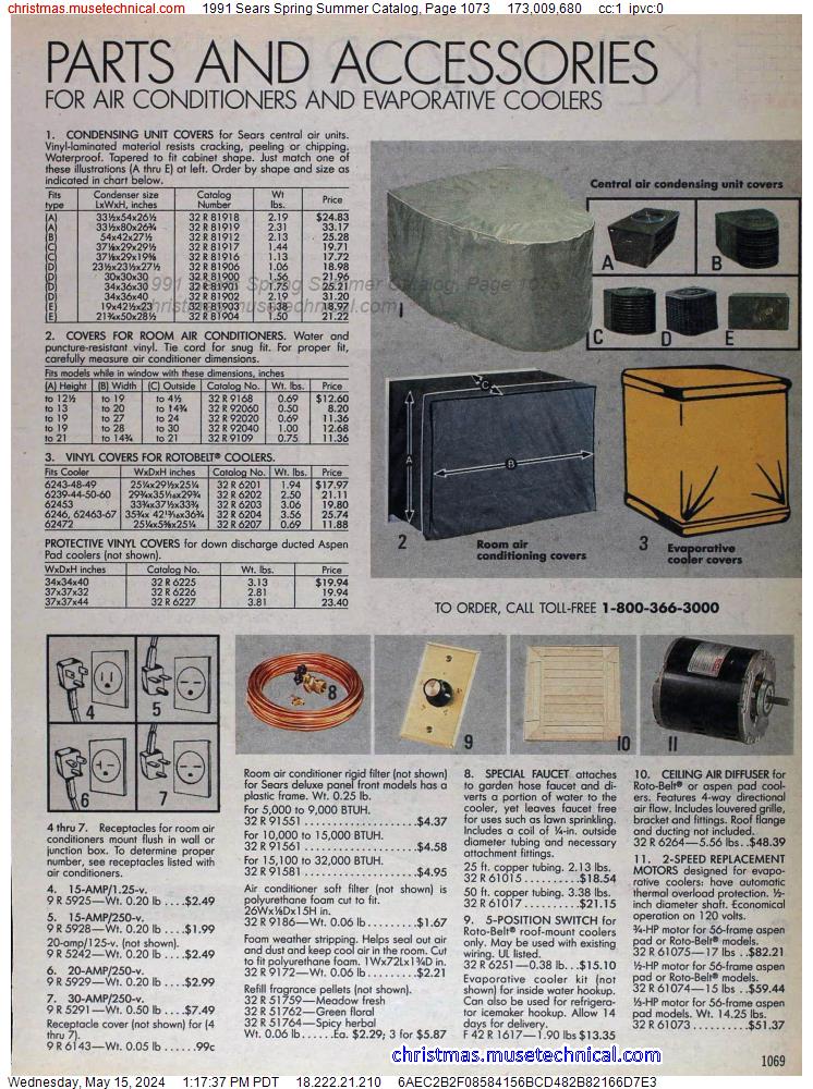 1991 Sears Spring Summer Catalog, Page 1073