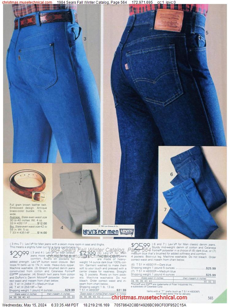 1984 Sears Fall Winter Catalog, Page 564