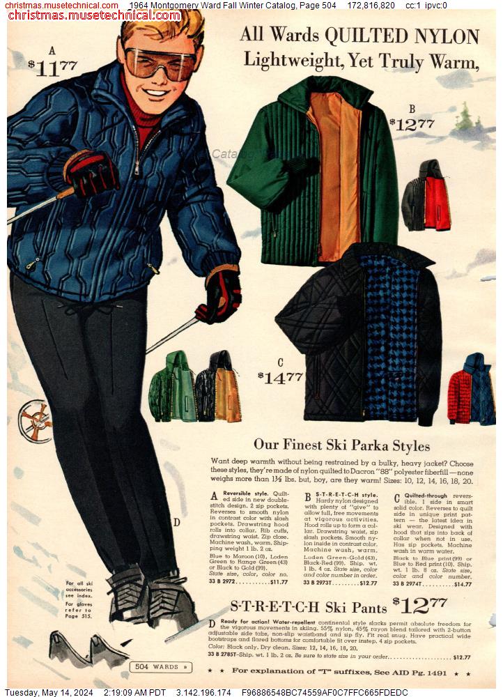 1964 Montgomery Ward Fall Winter Catalog, Page 504
