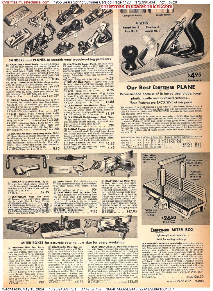 1955 Sears Spring Summer Catalog, Page 1123