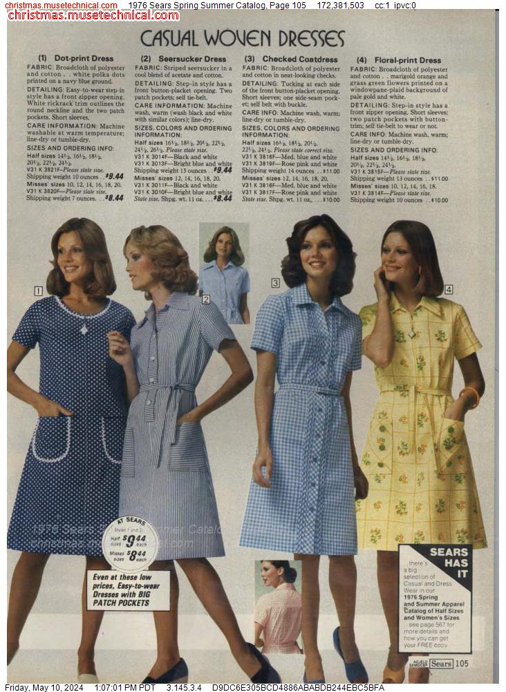 1976 Sears Spring Summer Catalog, Page 105
