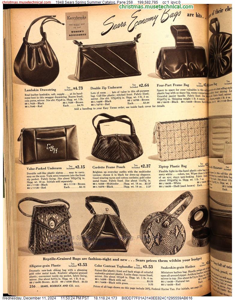 1948 Sears Spring Summer Catalog, Page 258