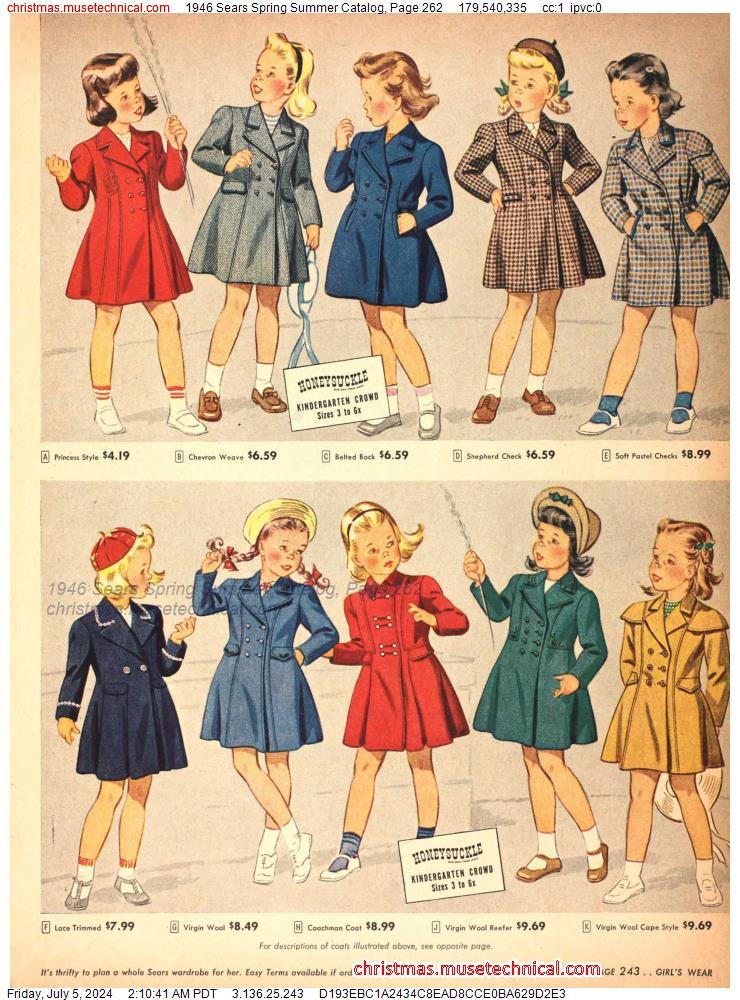 1946 Sears Spring Summer Catalog, Page 262