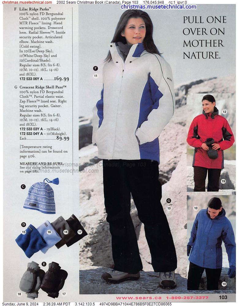 2002 Sears Christmas Book (Canada), Page 103