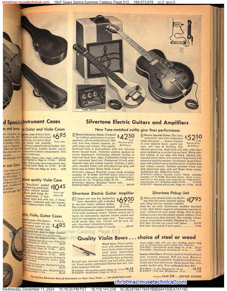 1947 Sears Spring Summer Catalog, Page 513