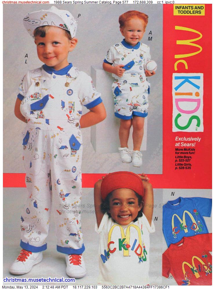 1988 Sears Spring Summer Catalog, Page 577