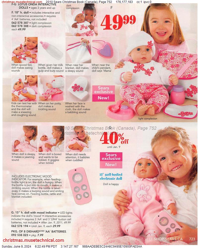 2010 Sears Christmas Book (Canada), Page 752