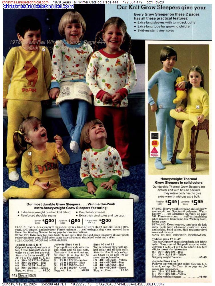 1978 Sears Fall Winter Catalog, Page 444