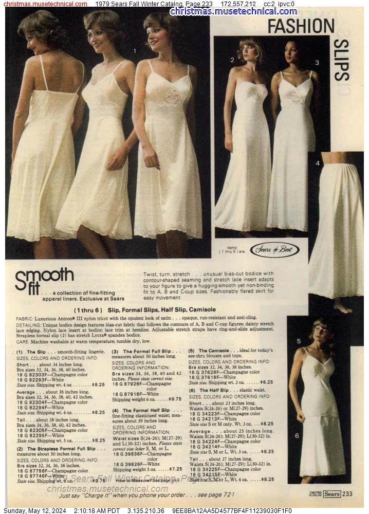 1979 Sears Fall Winter Catalog, Page 233