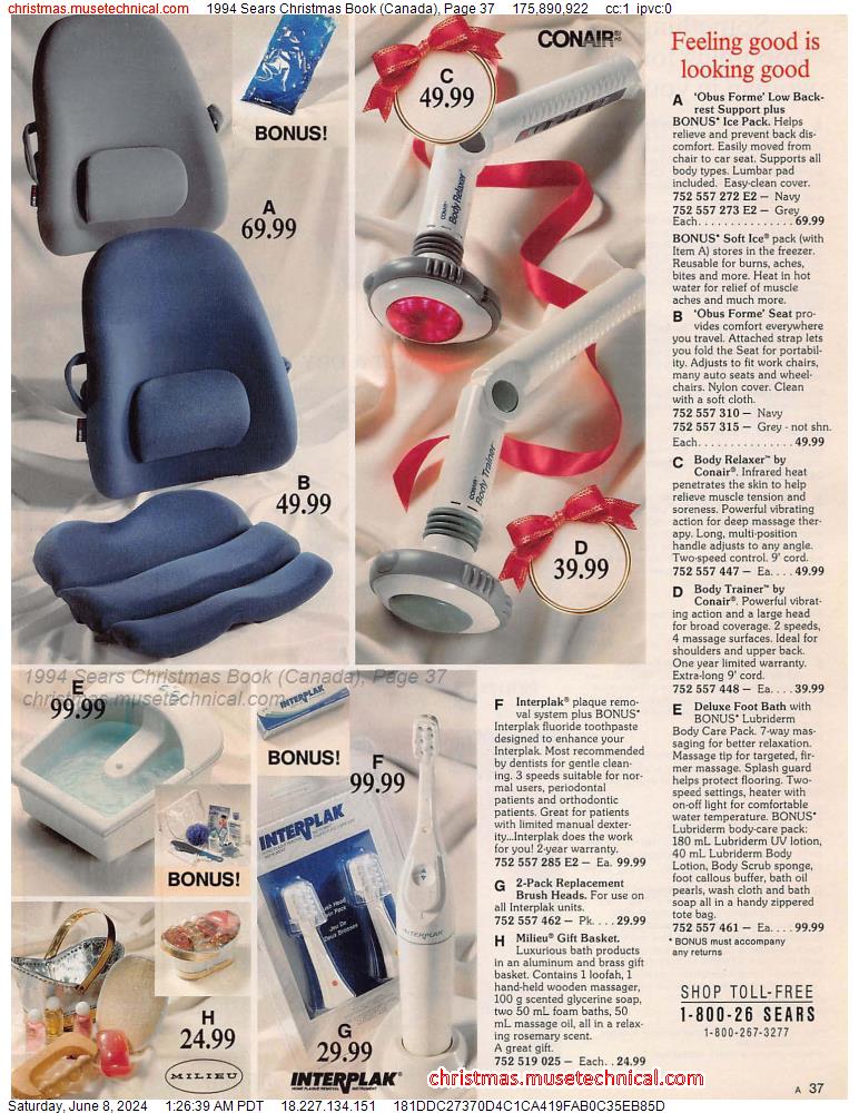 1994 Sears Christmas Book (Canada), Page 37