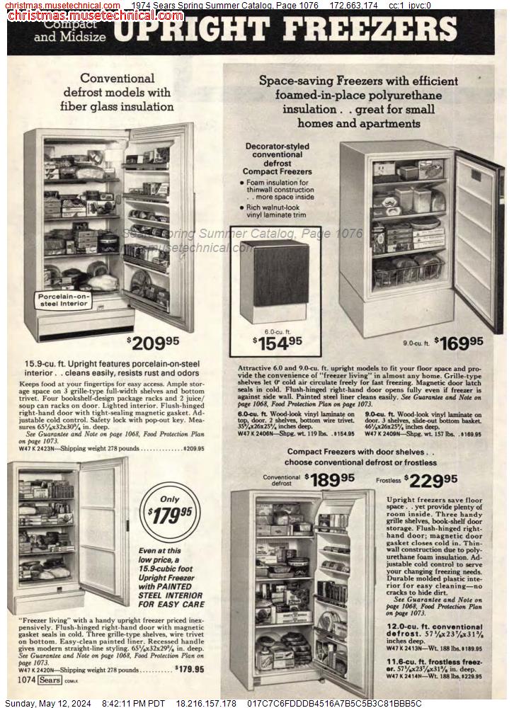 1974 Sears Spring Summer Catalog, Page 1076