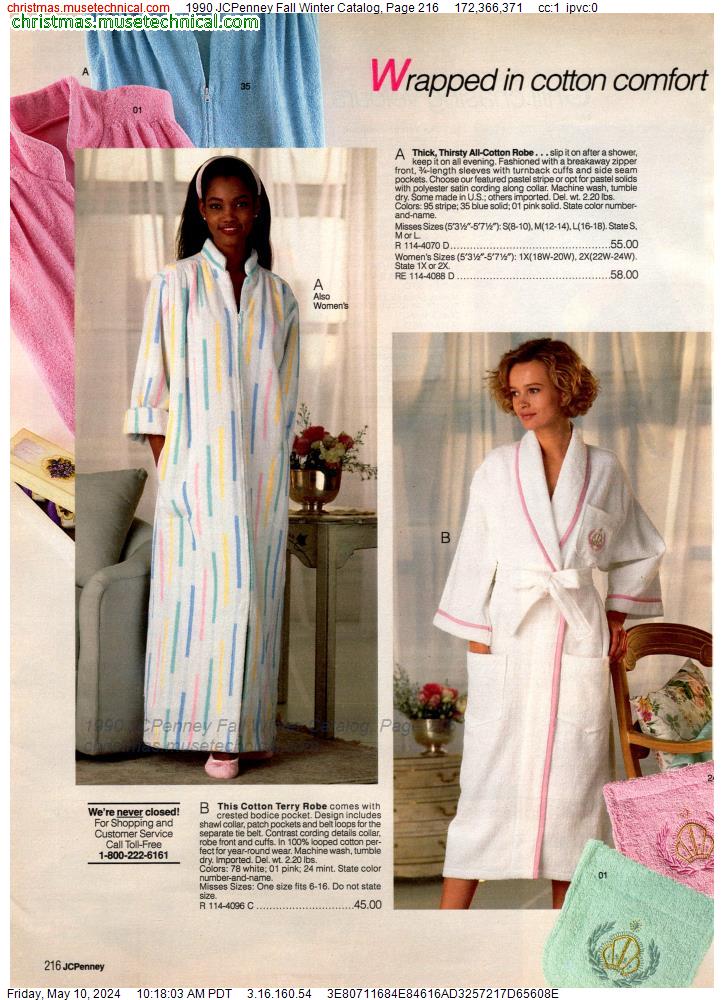 1990 JCPenney Fall Winter Catalog, Page 216