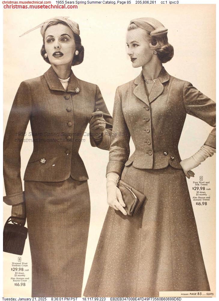 1955 Sears Spring Summer Catalog, Page 85