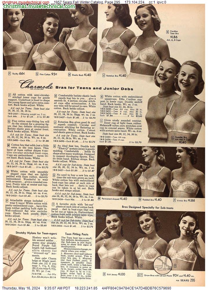 1957 Sears Fall Winter Catalog, Page 295