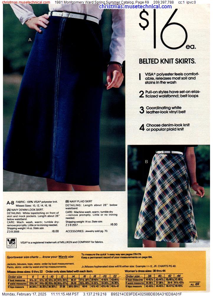 1981 Montgomery Ward Spring Summer Catalog, Page 69