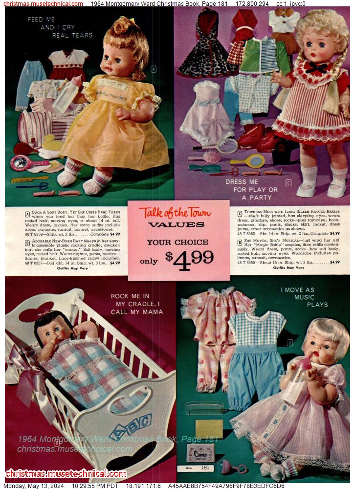 1964 Montgomery Ward Christmas Book, Page 181