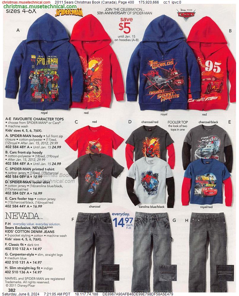 2011 Sears Christmas Book (Canada), Page 400