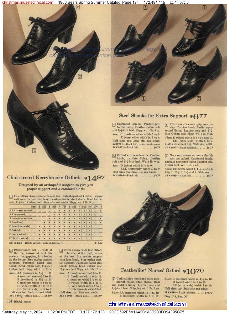 1960 Sears Spring Summer Catalog, Page 184