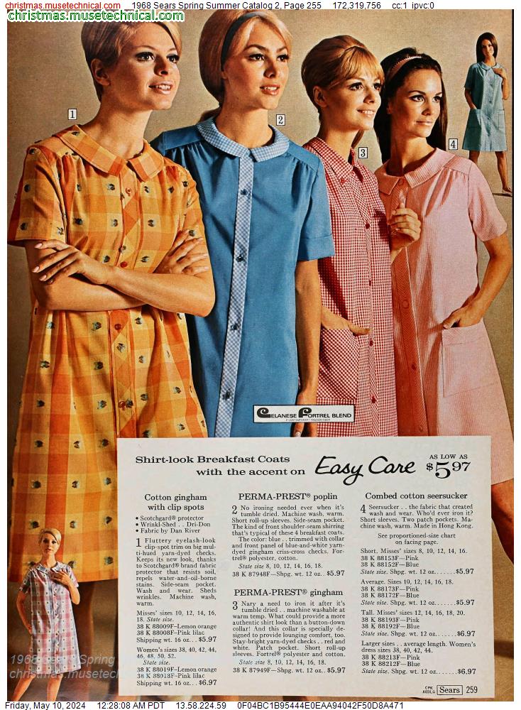 1968 Sears Spring Summer Catalog 2, Page 255