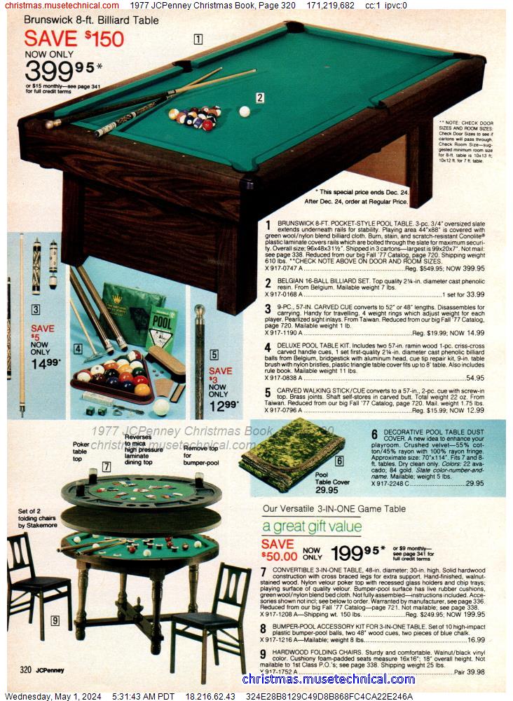 1977 JCPenney Christmas Book, Page 320