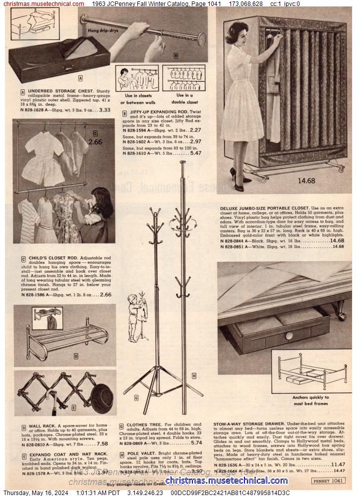 1963 JCPenney Fall Winter Catalog, Page 1041