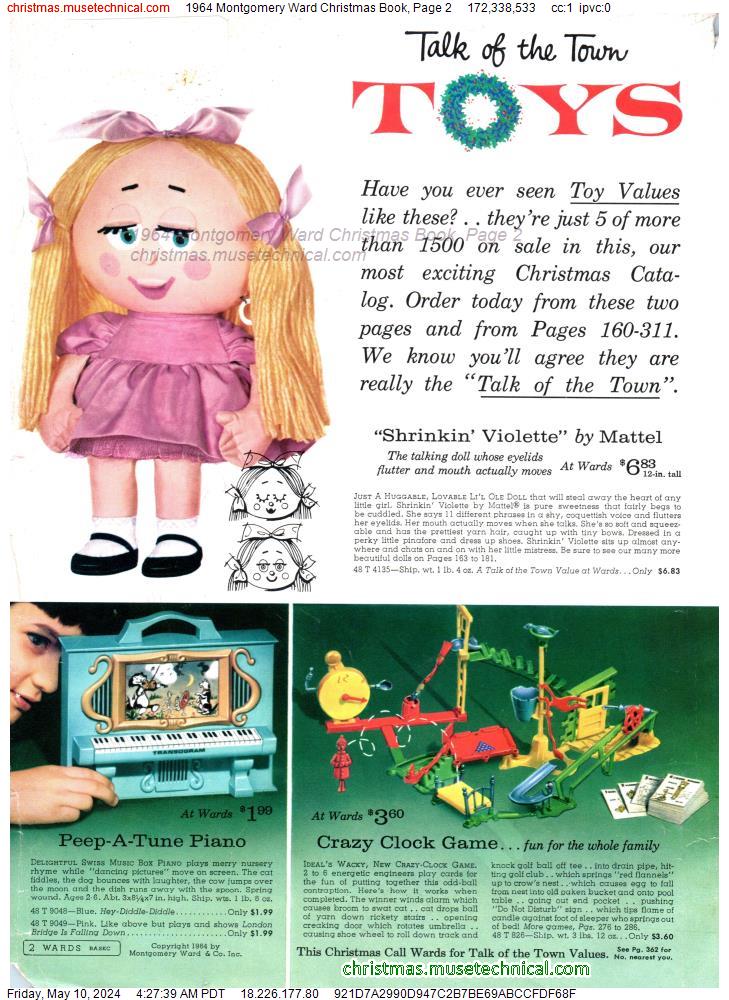 1964 Montgomery Ward Christmas Book, Page 2