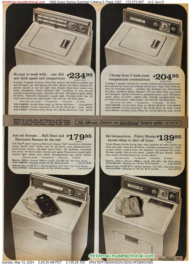 1968 Sears Spring Summer Catalog 2, Page 1267