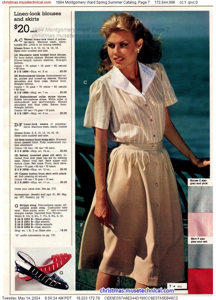 1984 Montgomery Ward Spring Summer Catalog, Page 7
