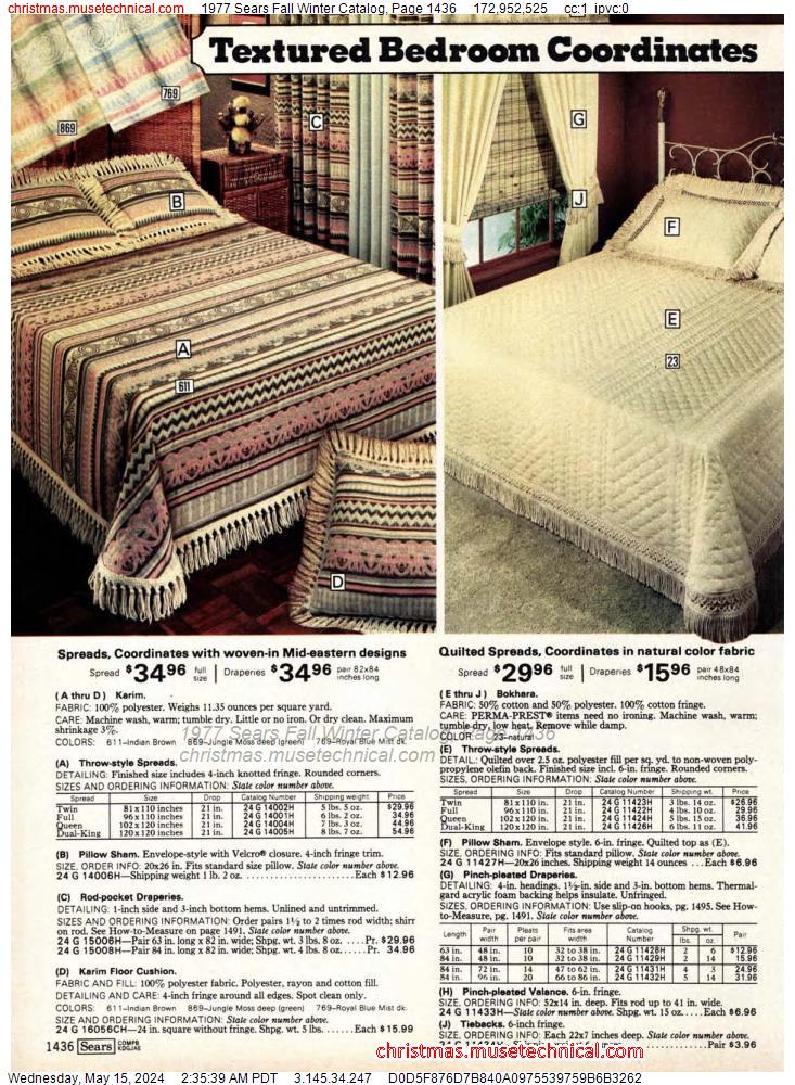 1977 Sears Fall Winter Catalog, Page 1436