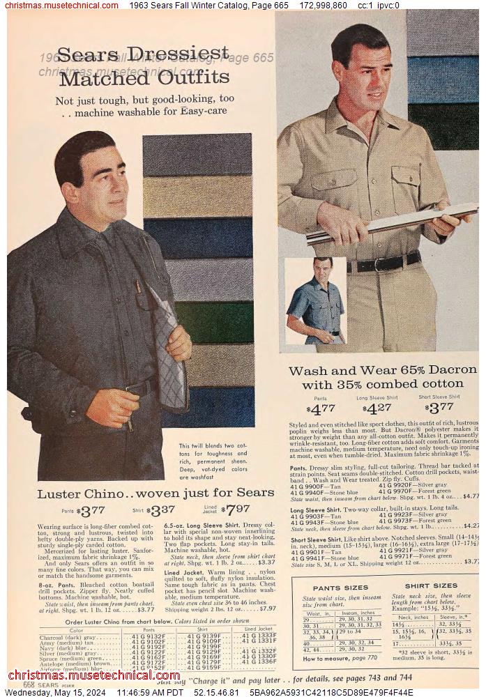 1963 Sears Fall Winter Catalog, Page 665