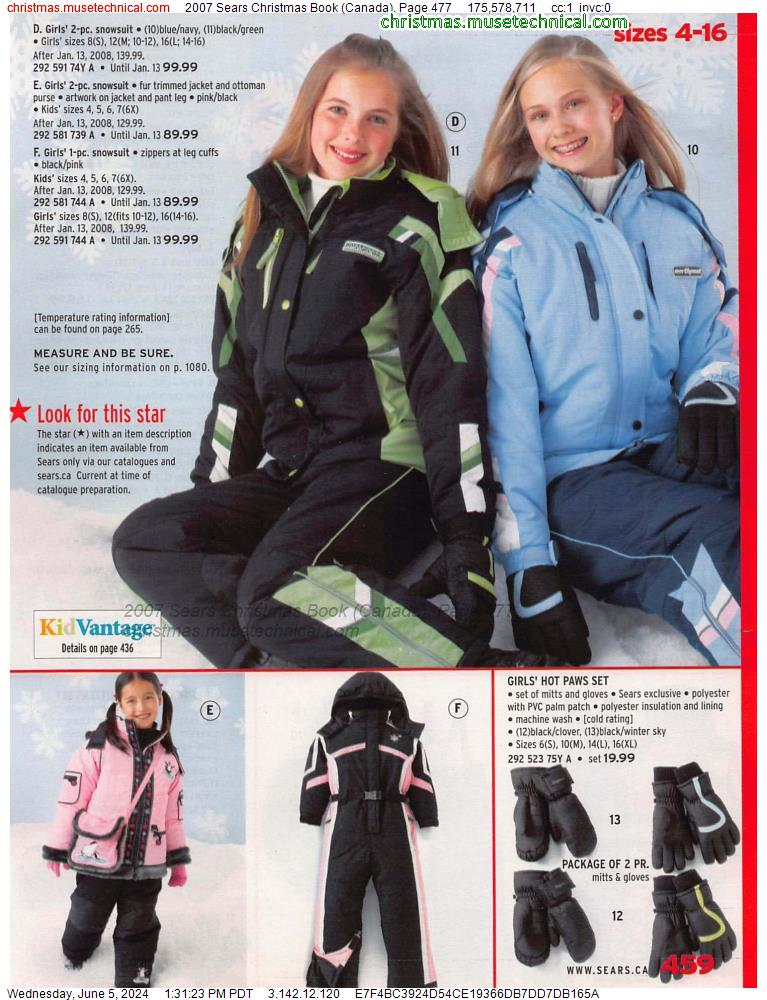 2007 Sears Christmas Book (Canada), Page 477