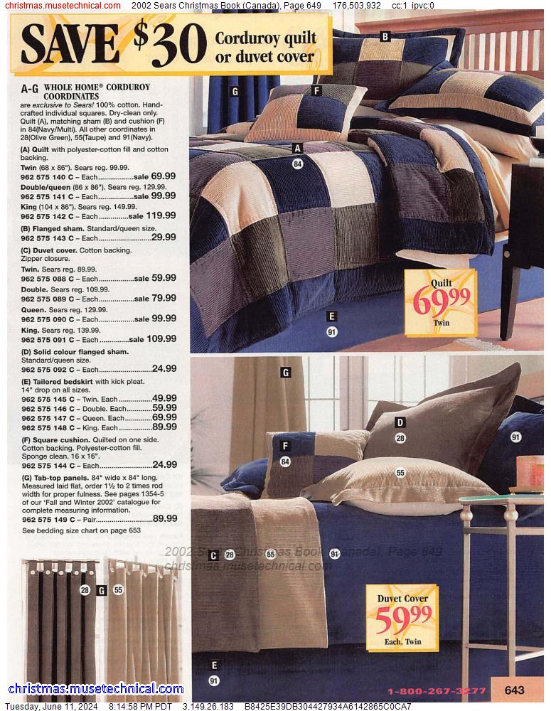 2002 Sears Christmas Book (Canada), Page 649
