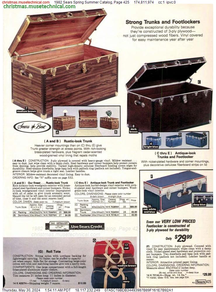 1982 Sears Spring Summer Catalog, Page 425