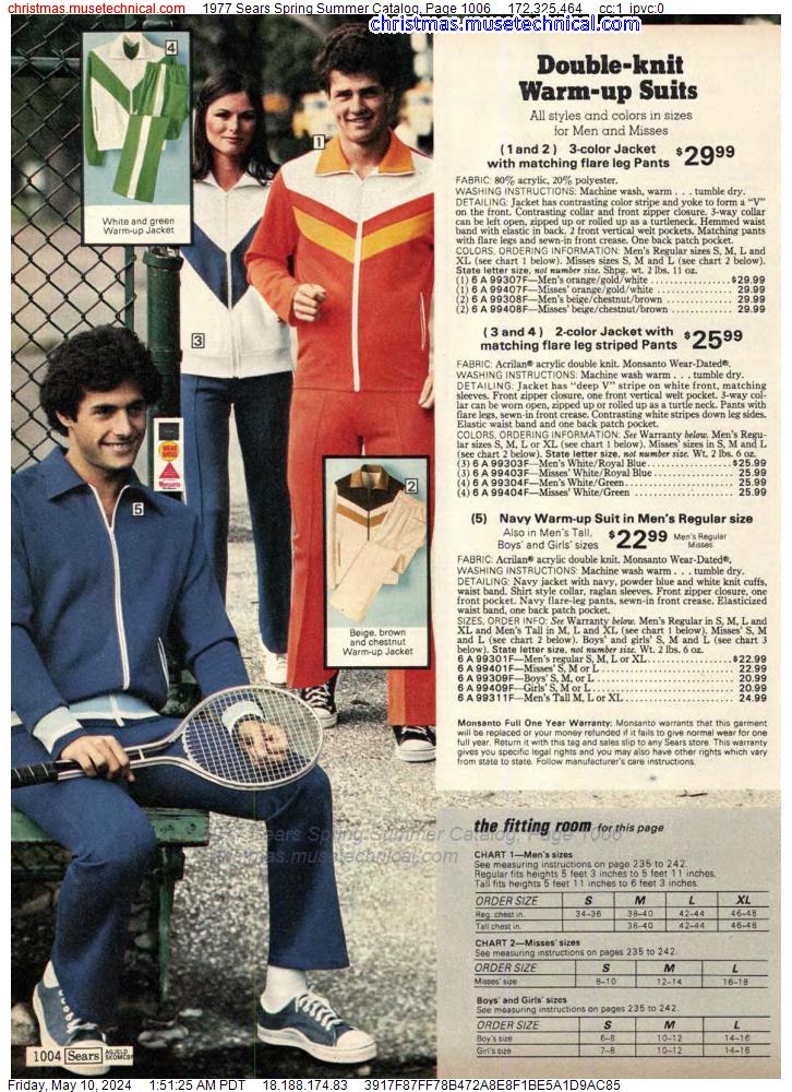 1977 Sears Spring Summer Catalog, Page 1006