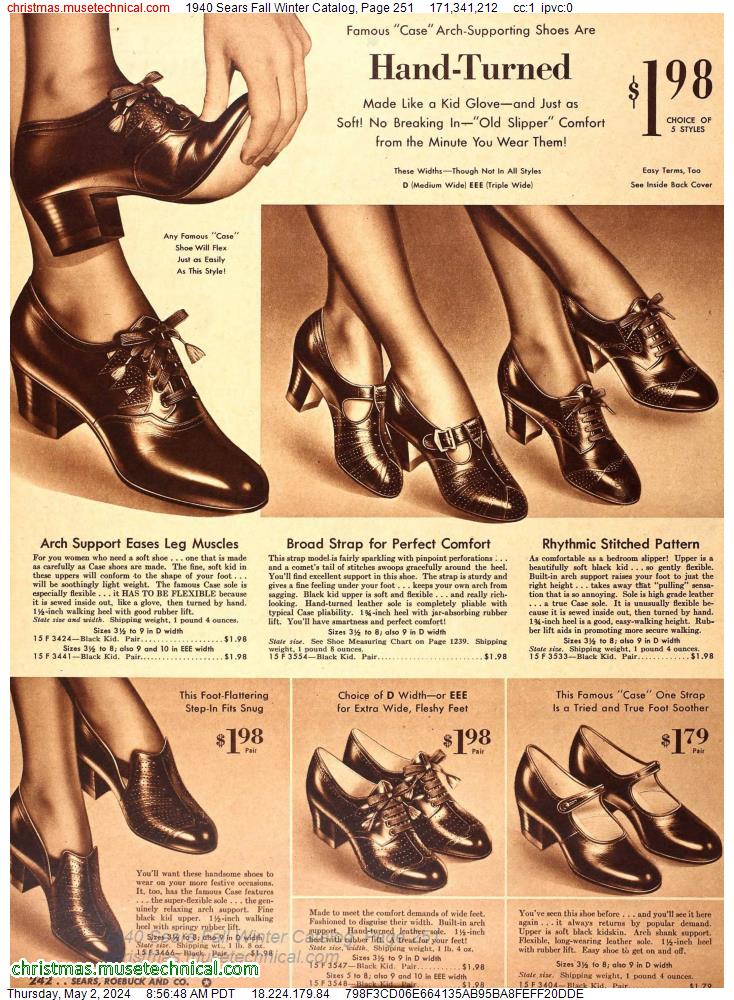 1940 Sears Fall Winter Catalog, Page 251