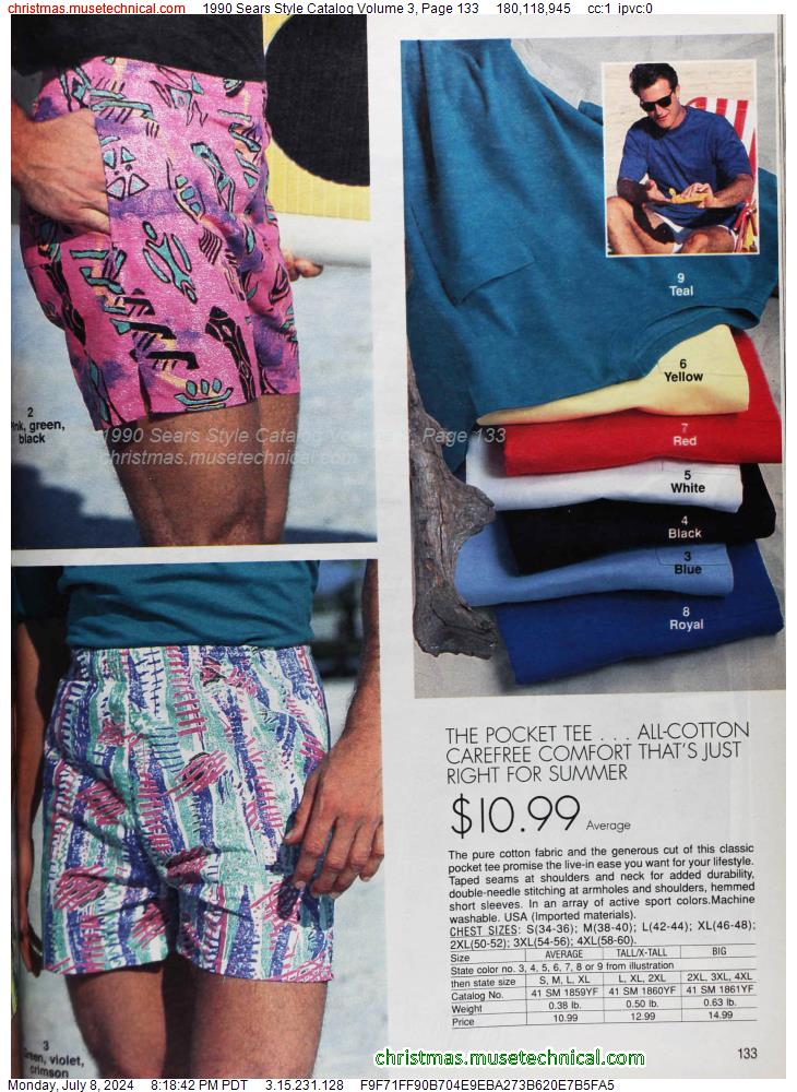 1990 Sears Style Catalog Volume 3, Page 133
