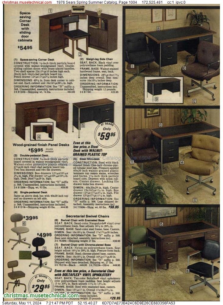 1976 Sears Spring Summer Catalog, Page 1004