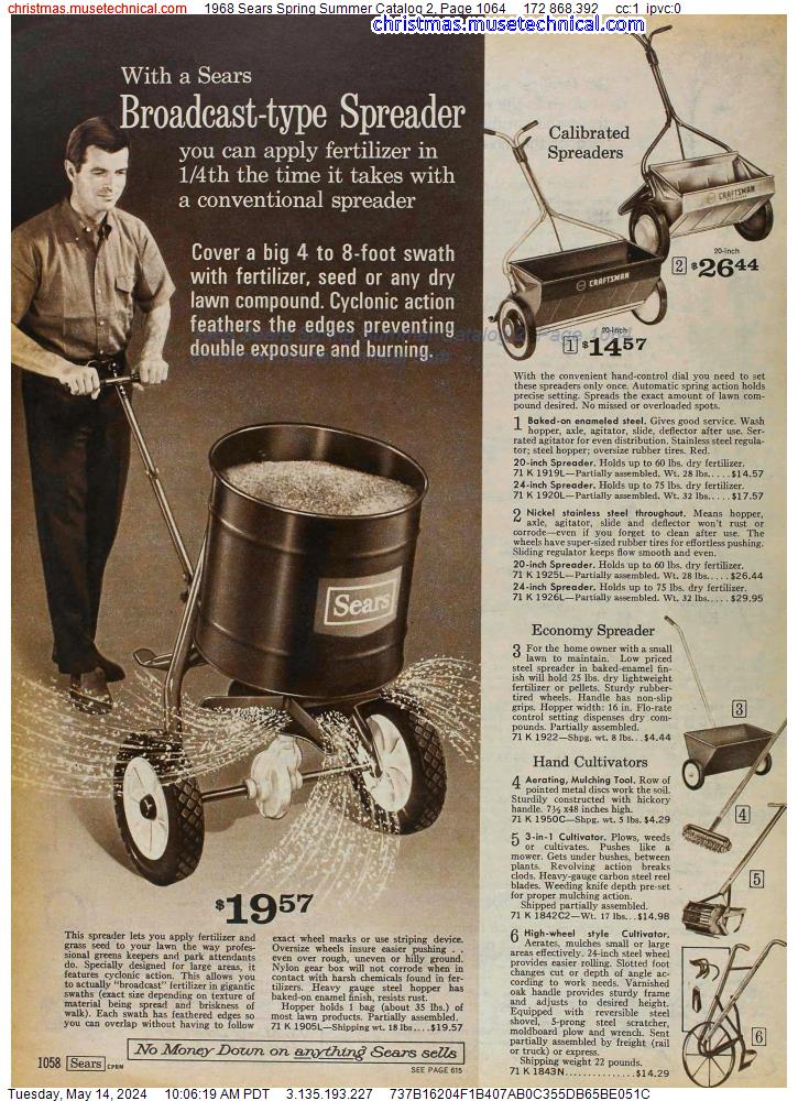 1968 Sears Spring Summer Catalog 2, Page 1064
