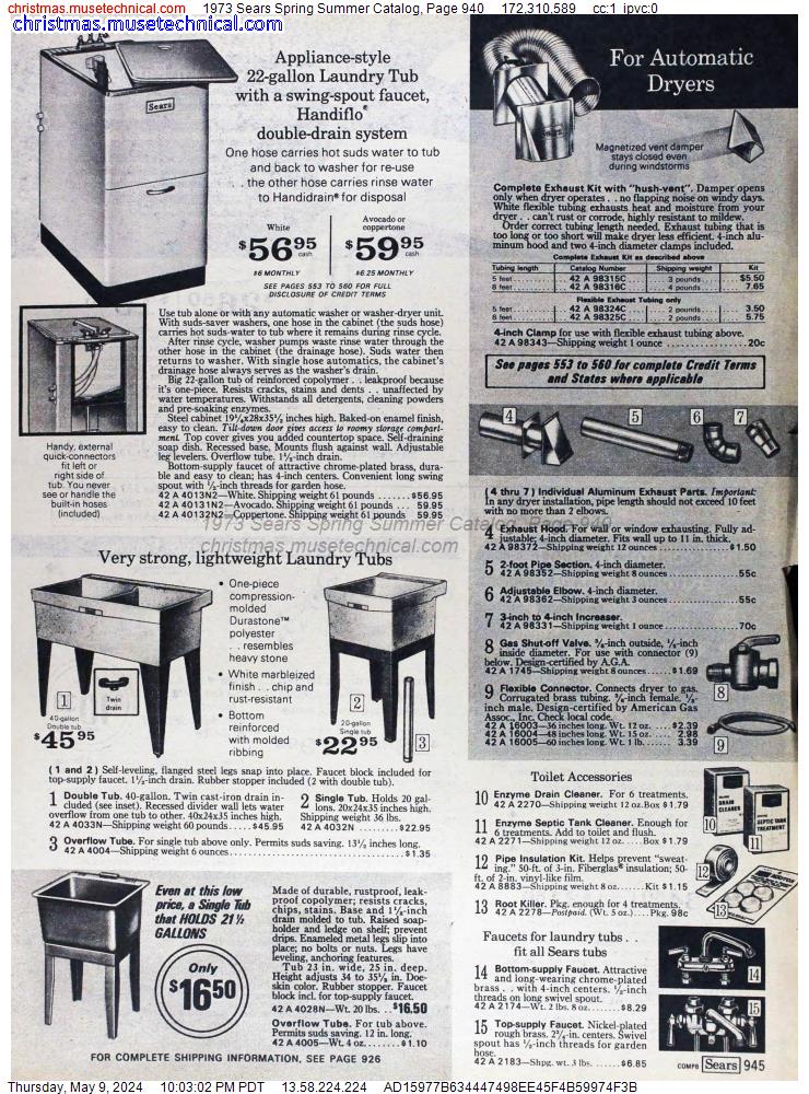 1973 Sears Spring Summer Catalog, Page 940