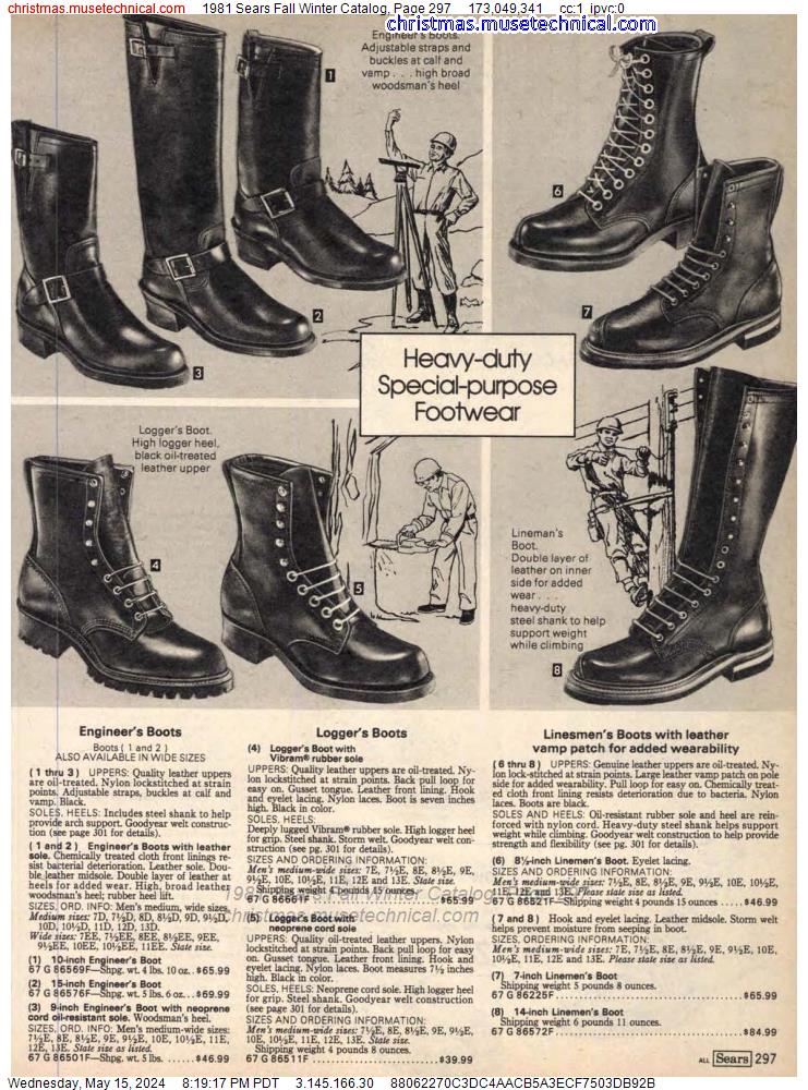 1981 Sears Fall Winter Catalog, Page 297