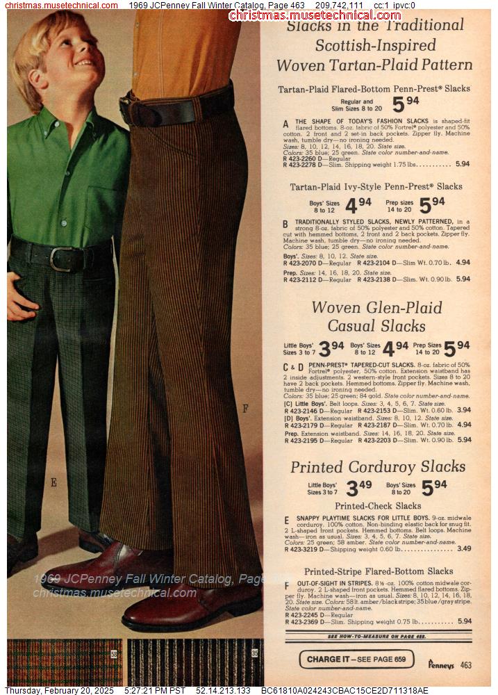 1969 JCPenney Fall Winter Catalog, Page 463