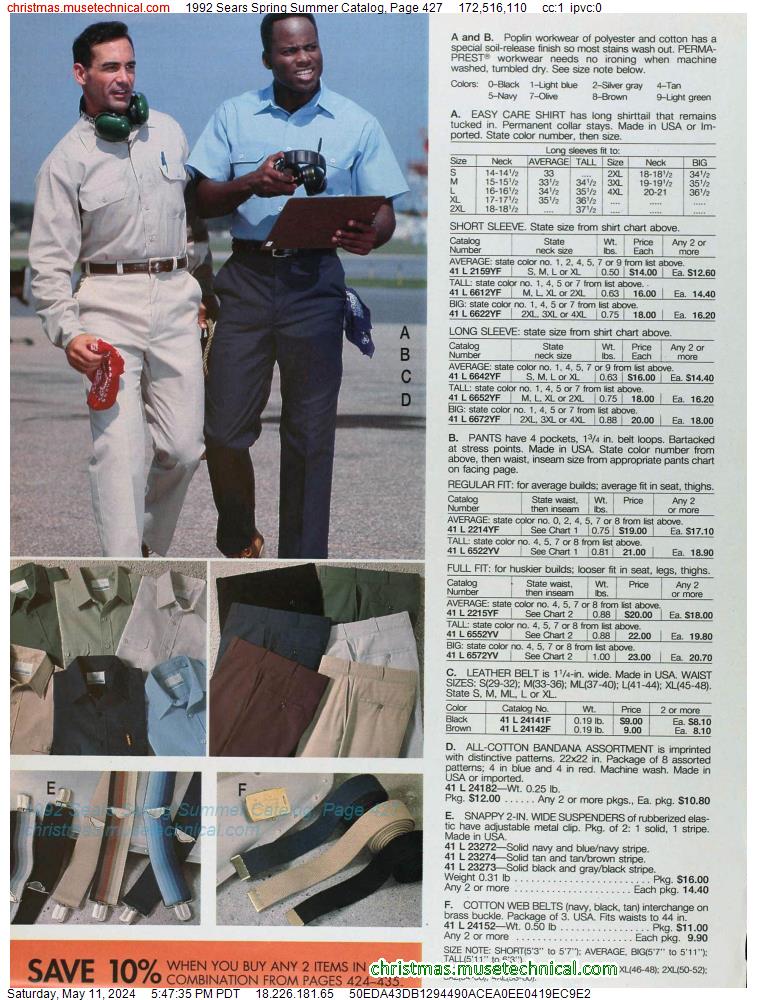 1992 Sears Spring Summer Catalog, Page 427