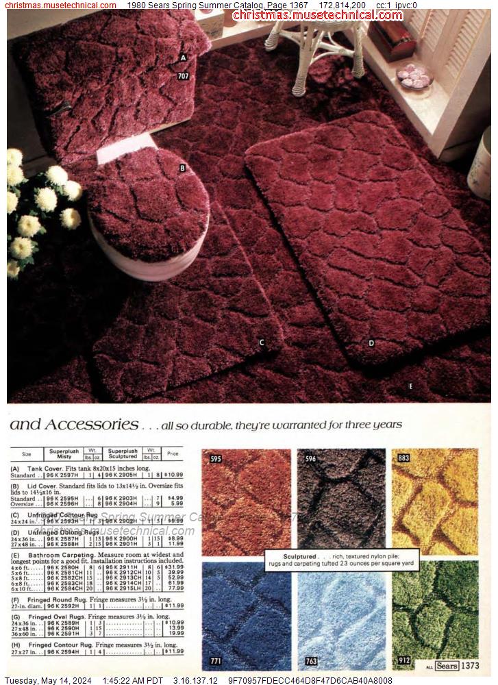 1980 Sears Spring Summer Catalog, Page 1367