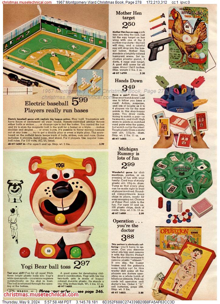 1967 Montgomery Ward Christmas Book, Page 278