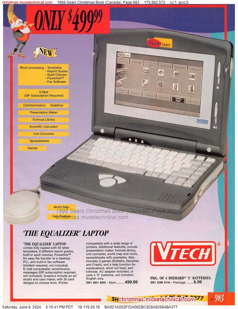 1998 Sears Christmas Book (Canada), Page 983